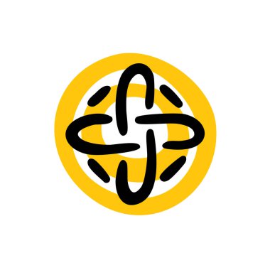 Altın sikkeler ve Kelt desenleri. Aziz Patrick Günü 'nün sembolünü elle çizdim. İrlanda kültürünün, şansının ve neşesinin şenlikli bir kutlaması. Beyaz arkaplanda vektör illüstrasyonu.