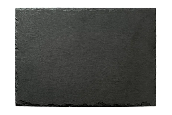 Slate Εξυπηρετούν Platter Φόντο Υφή Άδειο Χωρίς Τίποτα Μαύρο Χρώμα Εικόνα Αρχείου