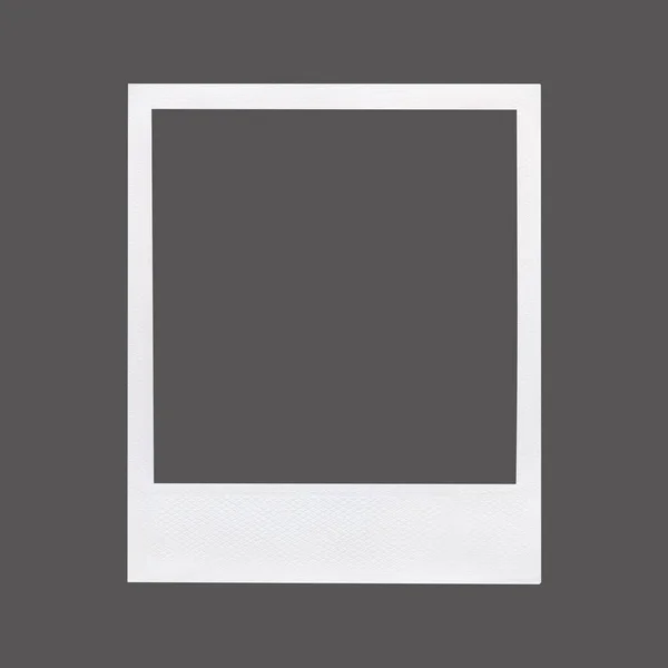Polaroid Frame Border Texture Dark Grey Middle Section Vintage Old — Φωτογραφία Αρχείου