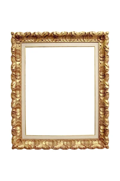Πολυτελές Πολυτελές Διακοσμητικό Χρυσό Πλαίσιο Μοναδικό Φανταχτερό Μοντέρνο Στυλ Λευκό — Φωτογραφία Αρχείου