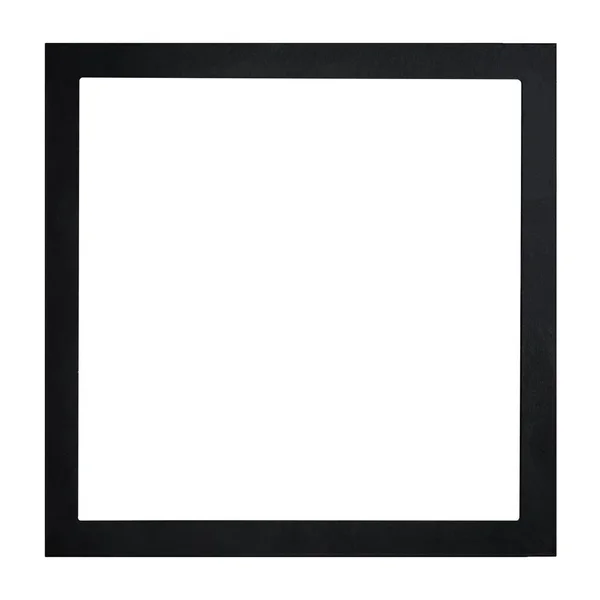 Einfache Moderne Minimalistische Minimalistische Schwarze Struktur Rahmen Weißer Hintergrund Isoliert — Stockfoto