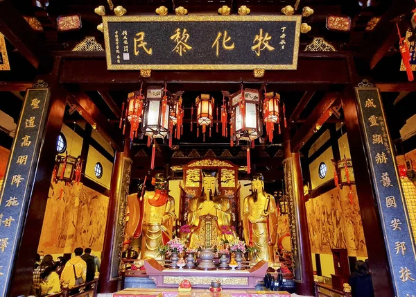 Shanghai Old Traditional Temple Stock Photo