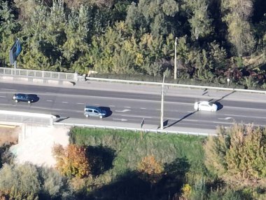 Kırsal arazinin güzel drone manzarası