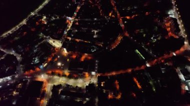 Ukrayna 'nın Lutsk şehrinin gece görüntüleri.