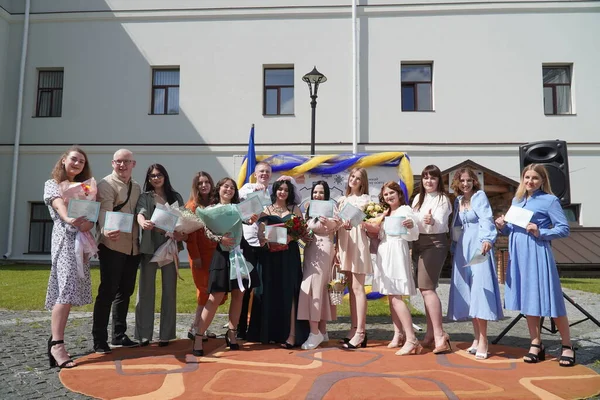 Lutsk Ukraina Maj 2023 Anbedjan Till Studenter Volyn Professional College — Stockfoto