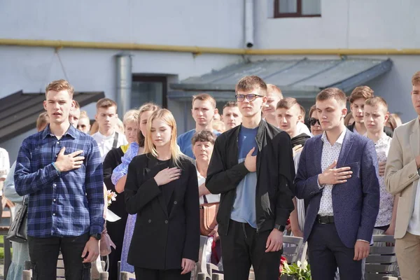 Lutsk Ukrajina Května 2023 Chvála Studentům Volyn Professional College National — Stock fotografie