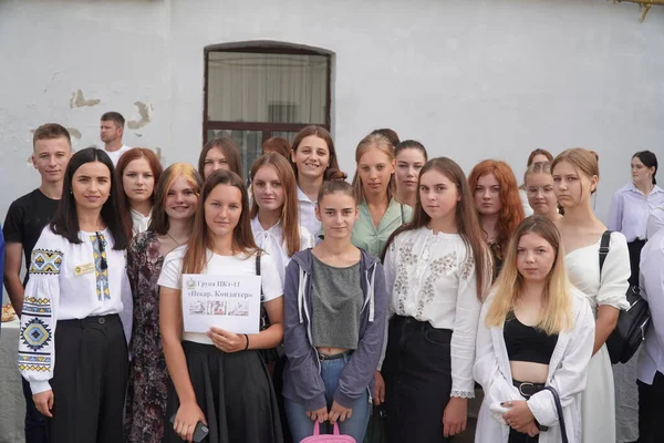 Луцк Украина Мая 2023 Года Благодарность Студентам Волынского Профессионального Колледжа — стоковое фото