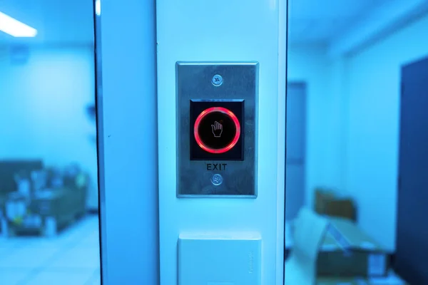 Fingerprint Machine Server Room Safety — Stock Photo, Image