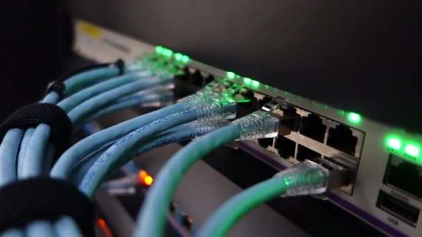 Connessione Centralizzata Server Router Gateway Consentire Agli Utenti Accedere Vari — Video Stock