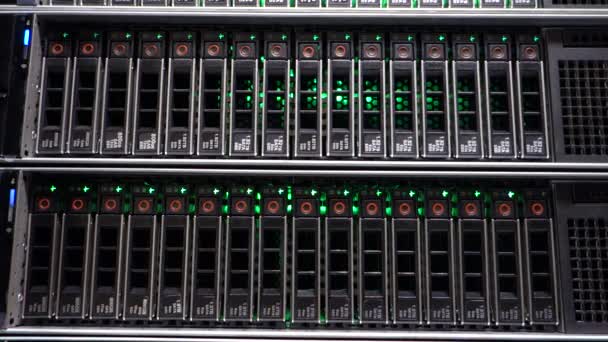 Server Computer Moet Hoge Prestaties Stabiel Staat Een Groot Aantal — Stockvideo