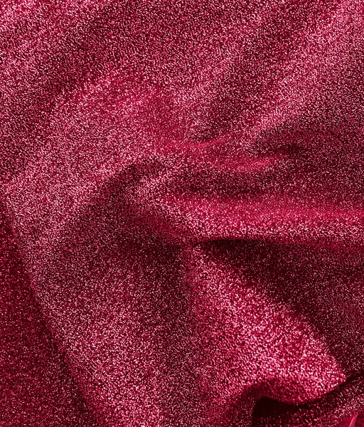 Красный Шелк Ткань Фона Модный Цвет Viva Пурпурный — стоковое фото