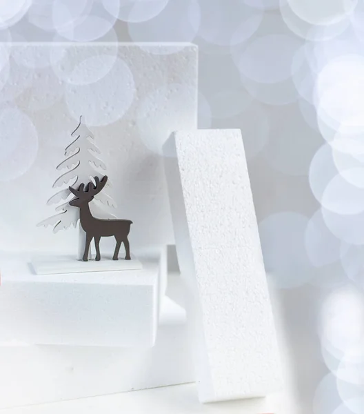 Fundo Natal Feliz Natal Cartão Natal Criativa Espaço Cópia — Fotografia de Stock