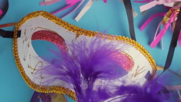 Mardi Gras Party Design Collection Traditional Mardi Gras — Wideo stockowe