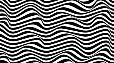 Digital Optical Art. Black and white pattern illustration