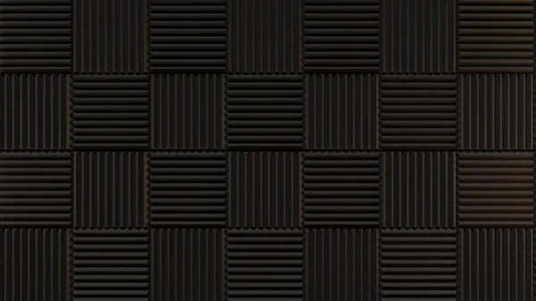 Ilustración Fondo Geométrico Oscuro Abstracto Paneles Absorbentes Sonido —  Fotos de Stock