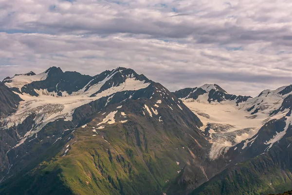 Girdwood Alaska Usa Juli 2011 Chugack Park Gletsjer Landschap Top — Stockfoto
