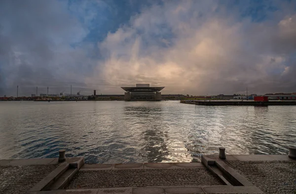 코펜하겐 덴마크 2010 크리스티안 항구를 가로지르는 오페라 파노라마 — 스톡 사진