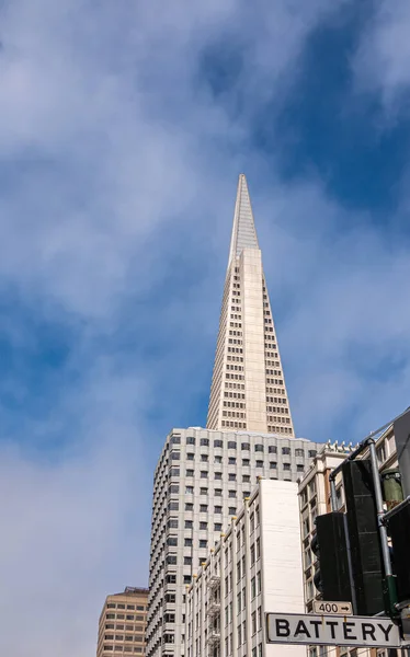 San Francisco Usa Luglio 2023 Edificio Uffici Transamerica Pyramid Bianco — Foto Stock
