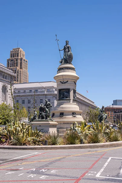 Сан Франциско Штат Калифорния Сша Июля 2023 Года Памятник Пионеру — стоковое фото
