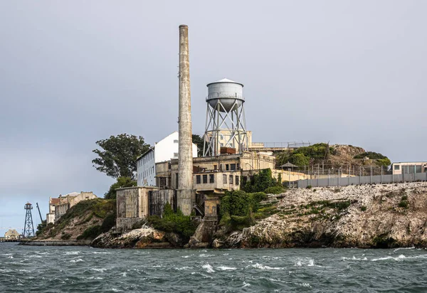San Francisco Abd Temmuz 2023 Alcatraz Adası Yüksek Baca Kulesi — Stok fotoğraf