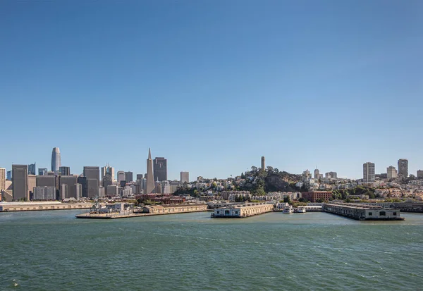 San Francisco États Unis Juillet 2023 Plusieurs Quais Devant Quartier — Photo