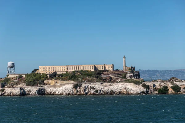 San Francisco Usa Juli 2023 Västra Stranden Alcatraz Island Visar Stockbild