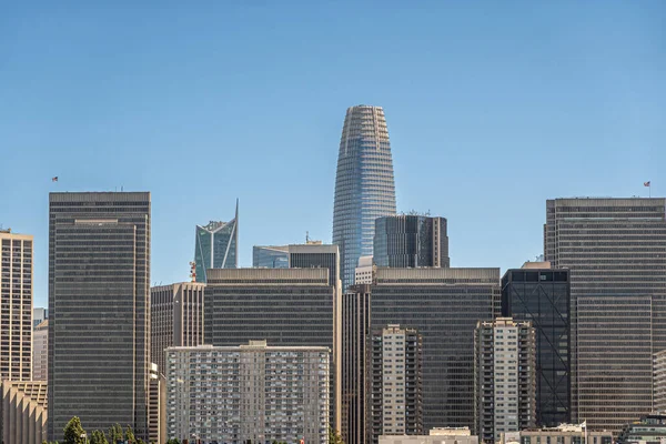 San Francisco Usa Července 2023 Věž Prodejních Sil Nakukuje Nad — Stock fotografie