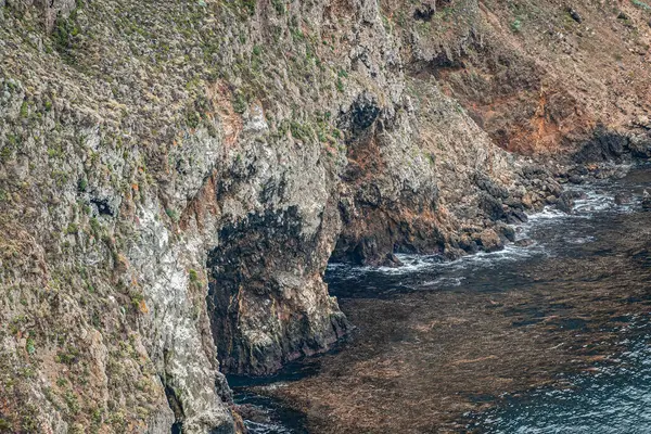 Santa Cruz Island États Unis Septembre 2023 Grottes Sur Niveau — Photo