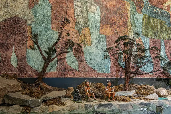 Guatemala Antigua Juillet 2023 Musée Jade Maya Paysage Avec Petites — Photo