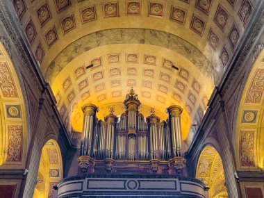Ajaccio, Korsika, Fransa 8 Temmuz 2024: Katedral Notre-Dame de l 'Assomption, Org