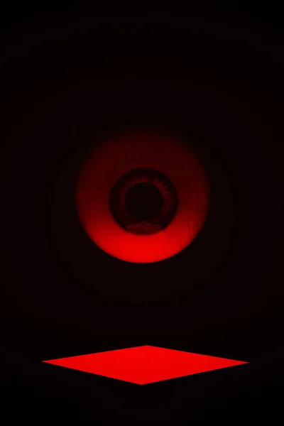 Occult All Seeing Giant Eye Eyeball Paranormal Portal Summoned Demon — Stock Photo, Image