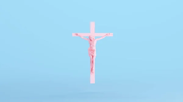 Pink Jesus Christ Cross Holy Faith Пасхальная Икона King Jeways — стоковое фото