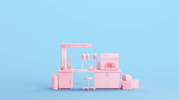 Pink Lab Laboratory Facilities Vaccine Research Science Modern Equipment Workplace — Stock fotografie