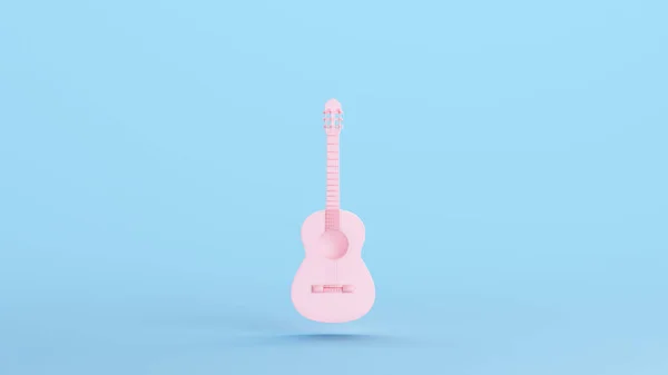 Рожевий Акустичний Гітарний Музичний Інструмент Класичний Гармоніка Хобі Музичні Струни — стокове фото