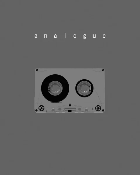 Cassette Analogique Format Stockage Musique Rétro Cassette Audio Magnétique Nostalgie — Photo