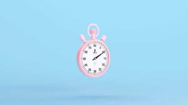 Pink Stopwatch Sports Precyzyjne Pomiary Konkurencji Chronometr Wyposażenie Minute Seconds — Zdjęcie stockowe