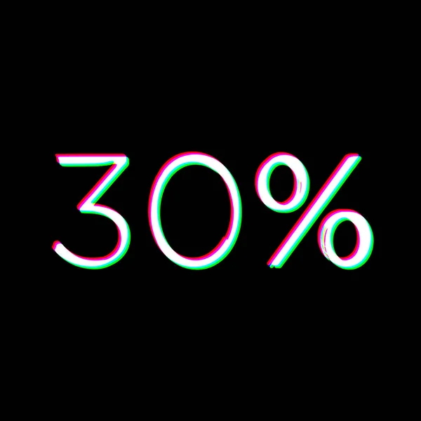 Branco Preto Percentagem Assine Texto Negócio Venda Preço Discount Symbol — Fotografia de Stock