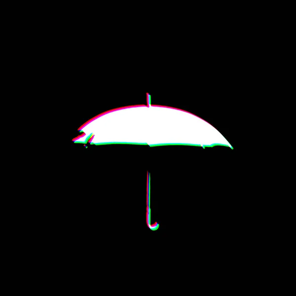 Beyaz Siyah Şemsiye Yağmur Koruma Gotiği Yaz Şemsiyesi Punk Stili — Stok fotoğraf