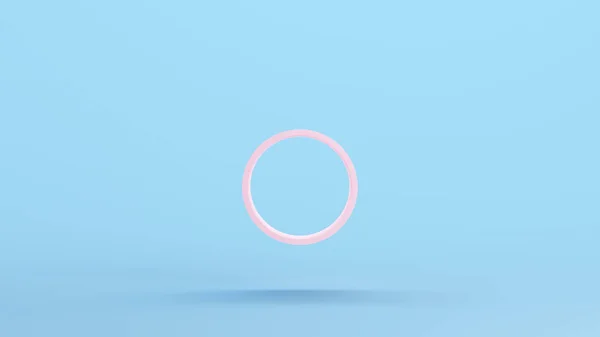 Ροζ Σωλήνα Πλωτή Κύλινδρος Γεωμετρική Σχήμα Στερεά Στρογγυλή Δομή Kitsch — Φωτογραφία Αρχείου
