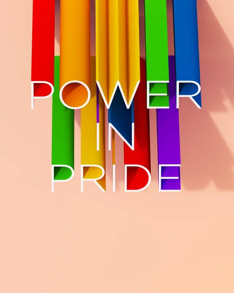 Lgb Lgbtq Lgbtqias2 Pride Power Text Typescript Abstract Rainbow Celebration — стокове фото