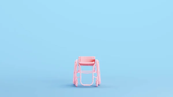 Розовый Инвалидное Кресло Пользовательская Мобильность Медицинская Помощь Инвалидности Транспортное Оборудование — стоковое фото