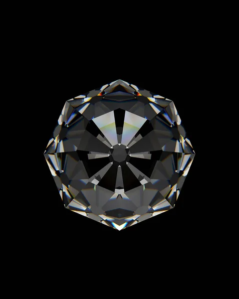 Recursos Naturais Oito Corte Diamante Corte Polido Bela Pedra Preciosa — Fotografia de Stock