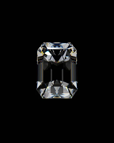 Natural Resources Step Cut Diamond Cut Polished Beautiful Jewel Gemstone — Stock Photo, Image