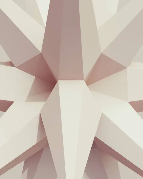 Formas Geométricas Sólidas Fora Padrões Tons Suaves Brancos Triângulos Estrutura — Fotografia de Stock