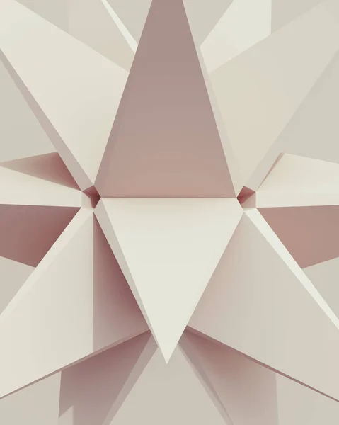 Solide Geometrische Formen Aus Weißen Weichen Tönen Muster Dreiecke Struktur — Stockfoto
