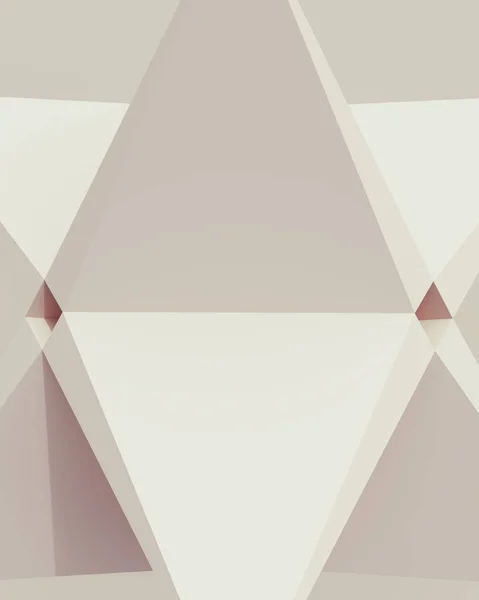 Pevné Geometrické Tvary Pryč Bílé Měkké Tóny Vzory Trojúhelníky Struktura — Stock fotografie