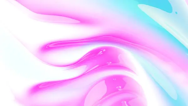 Holografia Tło Dynamiczne Kształty Płynność Współczesny Kolor Paleta Różowy Niebieski — Zdjęcie stockowe