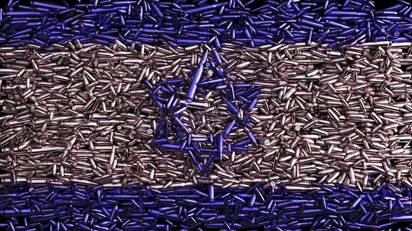 Israel Blue White Silver Flag Star David Bullets Self Defense — Stock Photo, Image