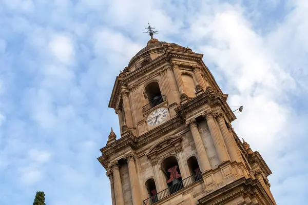 stock image Malaga, Spain - October 26, 2022: Malaga Cathedral in Malaga, Spain on October 26, 2022