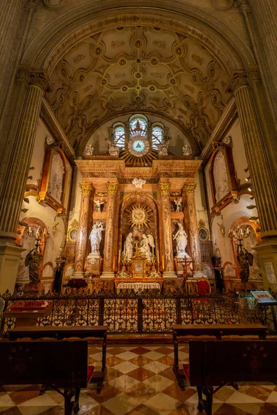 スペイン マラガ 2022年10月26日スペイン マラガのマラガ大聖堂内部2022年10月26日 — ストック写真
